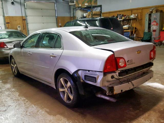 1G1ZC5E0XCF386358 - 2012 CHEVROLET MALIBU 1LT SILVER photo 3