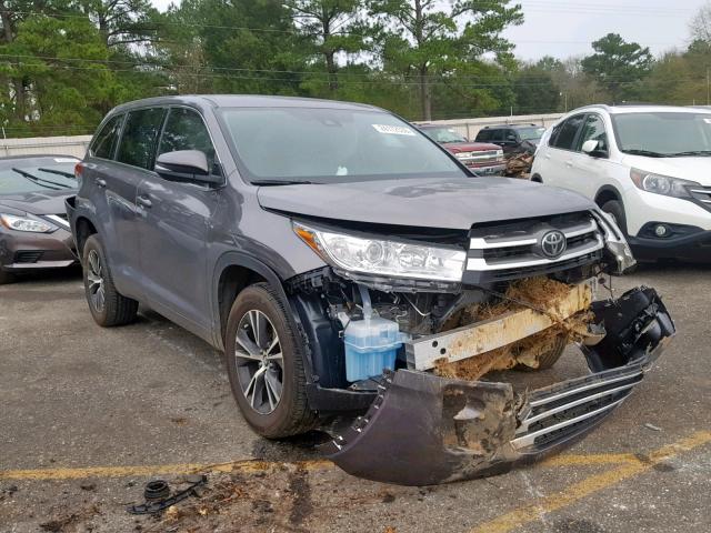 5TDZARFH2JS040942 - 2018 TOYOTA HIGHLANDER GRAY photo 1