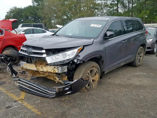 5TDZARFH2JS040942 - 2018 TOYOTA HIGHLANDER GRAY photo 2