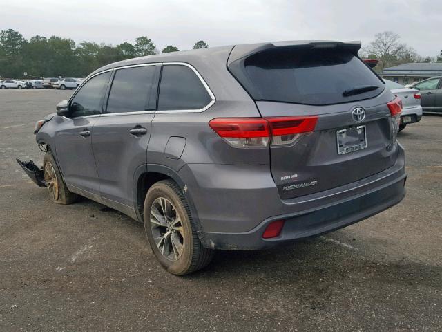 5TDZARFH2JS040942 - 2018 TOYOTA HIGHLANDER GRAY photo 3