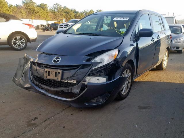 JM1CW2BL0C0111974 - 2012 MAZDA 5 GRAY photo 2