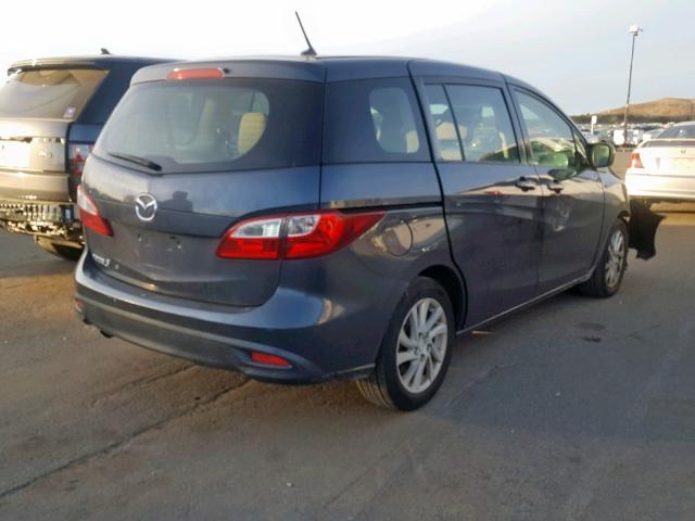 JM1CW2BL0C0111974 - 2012 MAZDA 5 GRAY photo 4