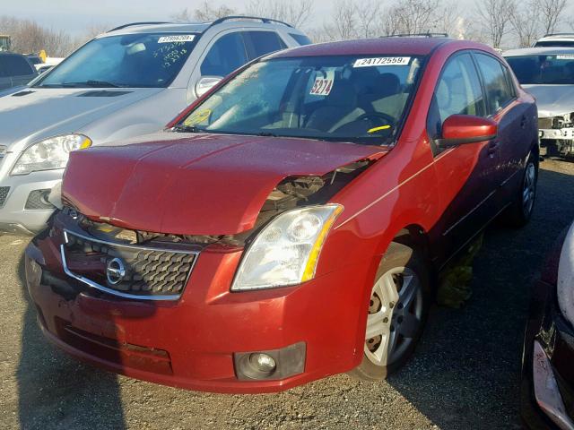 3N1AB61E47L674454 - 2007 NISSAN SENTRA 2.0 BURGUNDY photo 2