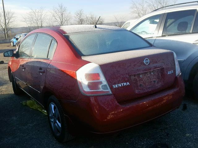 3N1AB61E47L674454 - 2007 NISSAN SENTRA 2.0 BURGUNDY photo 3