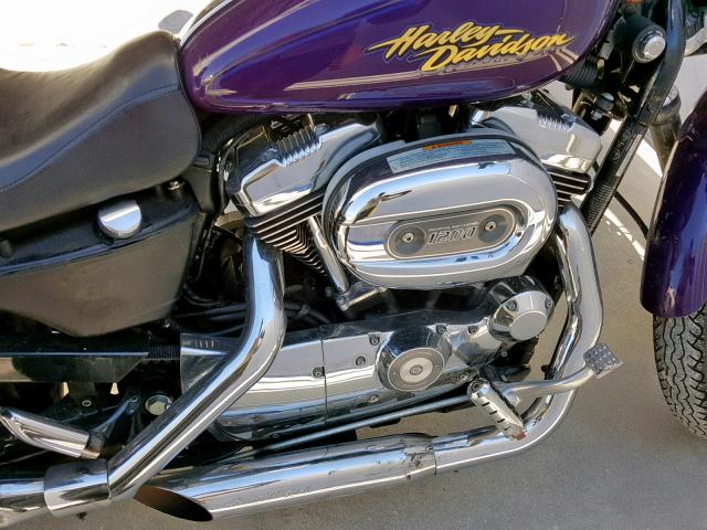 1HD1CT3108K425752 - 2008 HARLEY-DAVIDSON XL1200 C PURPLE photo 7