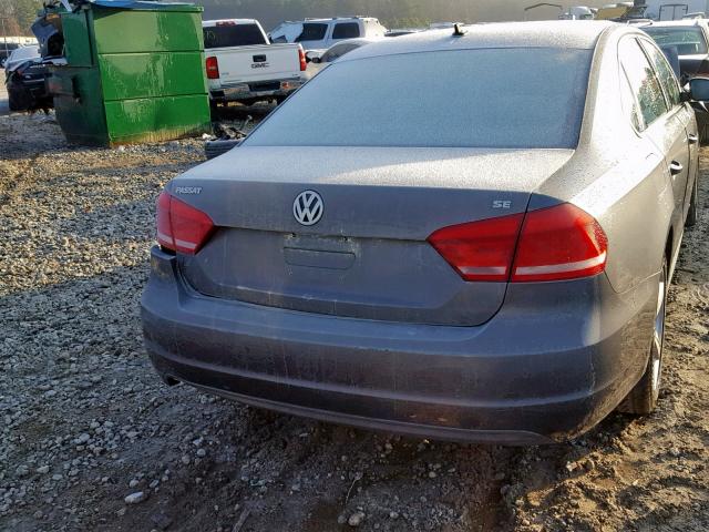 1VWBP7A37DC091839 - 2013 VOLKSWAGEN PASSAT SE GRAY photo 9