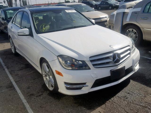 WDDGF4HBXDR256230 - 2013 MERCEDES-BENZ C 250 WHITE photo 1