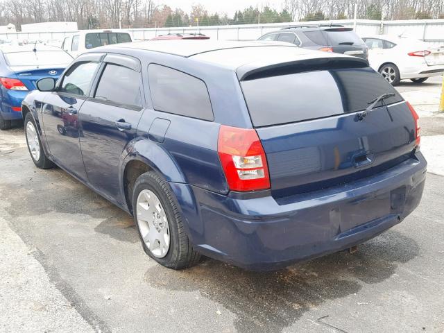 2D4FV48V05H661097 - 2005 DODGE MAGNUM SXT BLUE photo 3