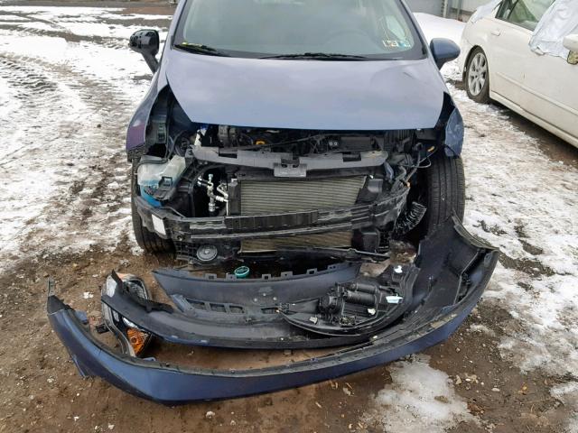 KNADM4A34G6589774 - 2016 KIA RIO LX BLUE photo 9