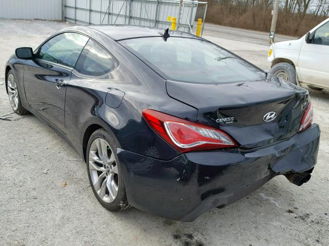 KMHHU6KJXDU112704 - 2013 HYUNDAI GENESIS CO BLACK photo 3