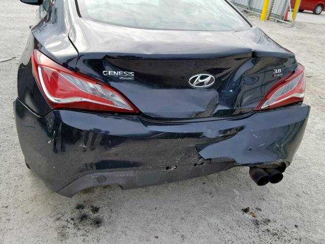 KMHHU6KJXDU112704 - 2013 HYUNDAI GENESIS CO BLACK photo 9