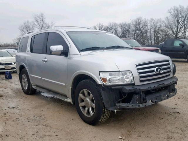 5N3AA08C06N803177 - 2006 INFINITI QX56 SILVER photo 1