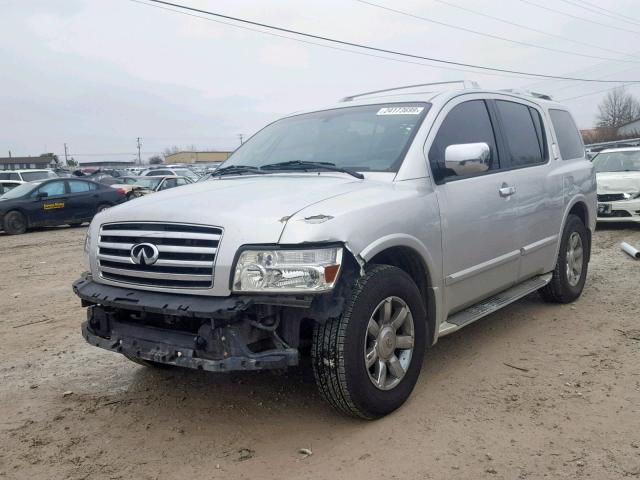 5N3AA08C06N803177 - 2006 INFINITI QX56 SILVER photo 2