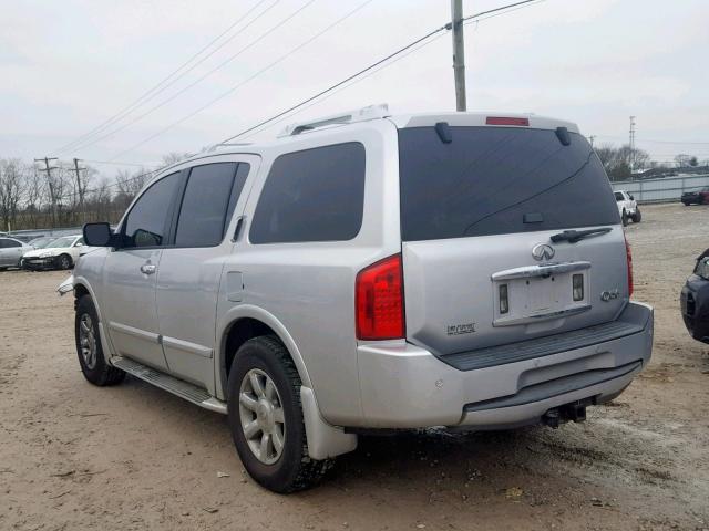 5N3AA08C06N803177 - 2006 INFINITI QX56 SILVER photo 3