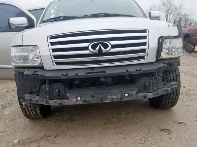 5N3AA08C06N803177 - 2006 INFINITI QX56 SILVER photo 9