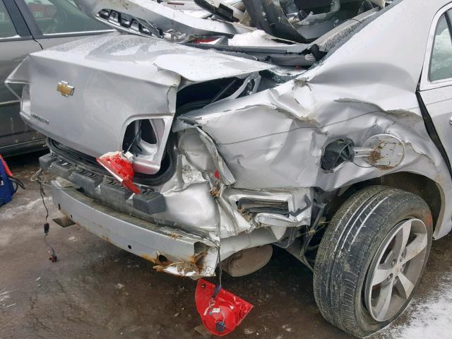 1G1ZC5E03CF133415 - 2012 CHEVROLET MALIBU 1LT SILVER photo 9