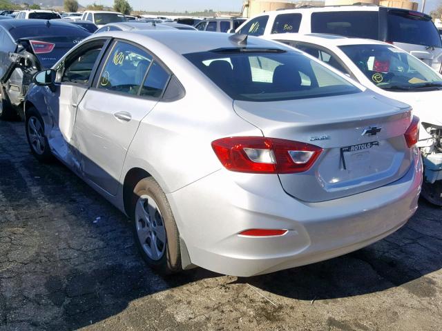 1G1BC5SM1J7248241 - 2018 CHEVROLET CRUZE LS SILVER photo 3