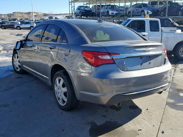 1C3CCBAG3DN728095 - 2013 CHRYSLER 200 LX GRAY photo 3