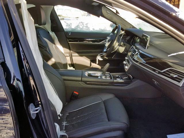 WBA7F2C51KB239044 - 2019 BMW 750 XI BLACK photo 5