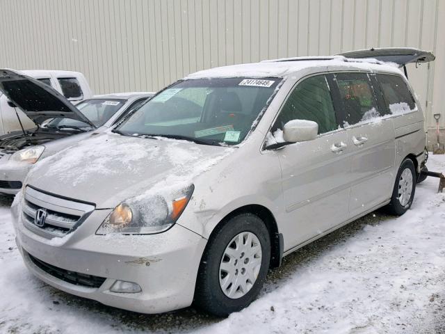 5FNRL38857B512939 - 2007 HONDA ODYSSEY TO SILVER photo 2