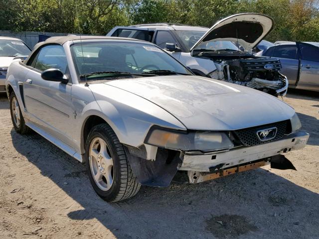 1FAFP44403F386825 - 2003 FORD MUSTANG SILVER photo 1