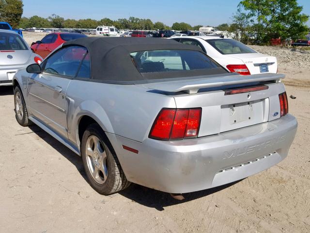 1FAFP44403F386825 - 2003 FORD MUSTANG SILVER photo 3