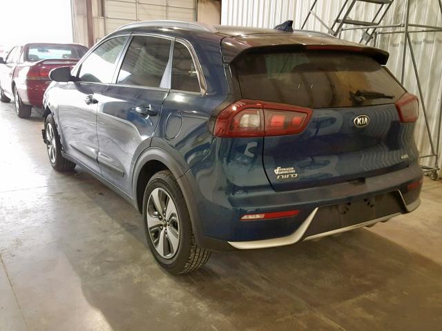 KNDCB3LC2H5089955 - 2017 KIA NIRO FE BLUE photo 3