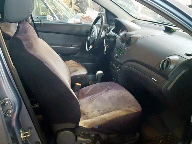 KL1TD55658B083413 - 2008 CHEVROLET AVEO BASE Көк фото 5