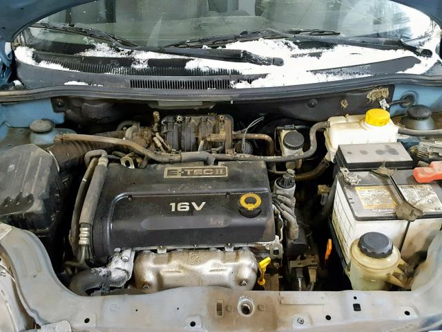 KL1TD55658B083413 - 2008 CHEVROLET AVEO BASE Көк фото 7