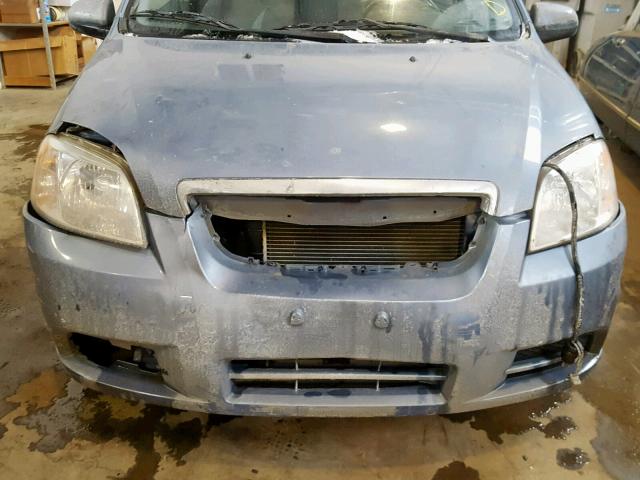 KL1TD55658B083413 - 2008 CHEVROLET AVEO BASE Көк фото 9