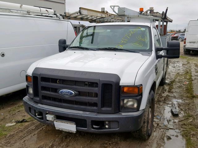 1FTWF30578EA27037 - 2008 FORD F350 SRW S WHITE photo 2