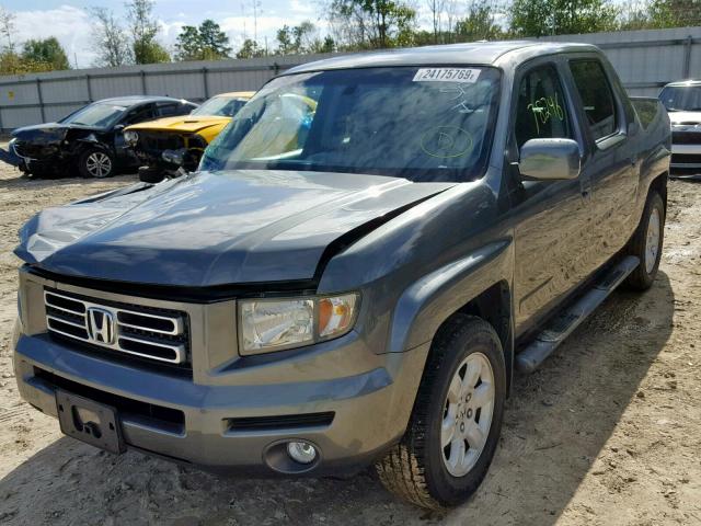 2HJYK16517H541291 - 2007 HONDA RIDGELINE GREEN photo 2