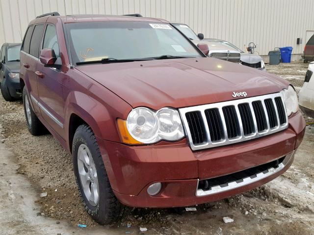 1J8HR58M78C203922 - 2008 JEEP GRAND CHER BURGUNDY photo 1