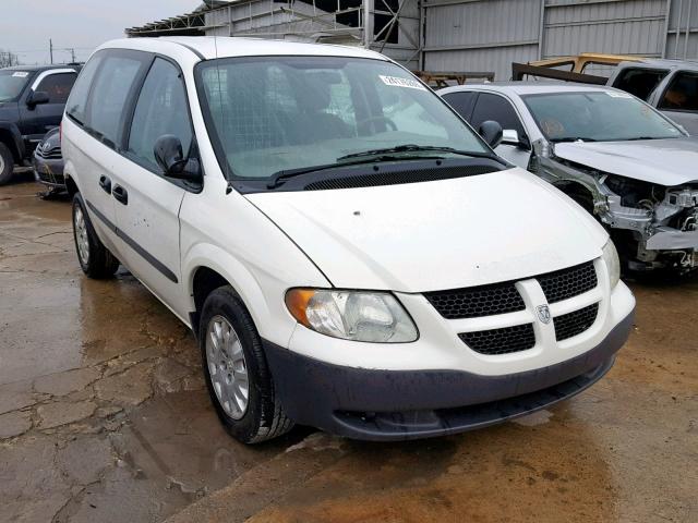 1D4GP21303B338976 - 2003 DODGE CARAVAN C/ WHITE photo 1