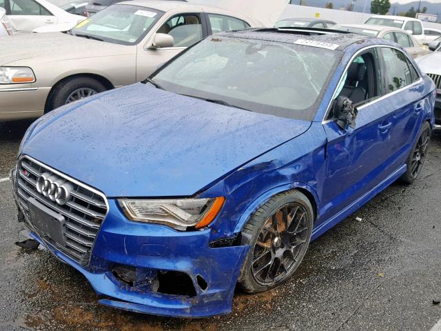 WAUFFGFF3F1107170 - 2015 AUDI S3 PRESTIG BLUE photo 2