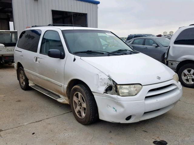 4N2ZN15T51D810281 - 2001 NISSAN QUEST GXE WHITE photo 1