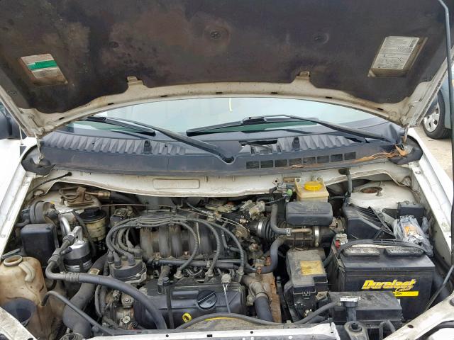 4N2ZN15T51D810281 - 2001 NISSAN QUEST GXE WHITE photo 7