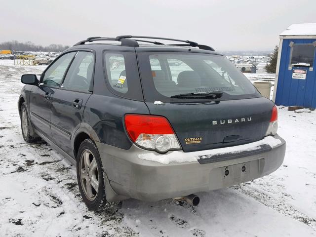 JF1GG68594H803531 - 2004 SUBARU IMPREZA OU GREEN photo 3