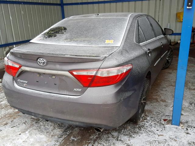 4T1BF1FK1FU477443 - 2015 TOYOTA CAMRY LE GRAY photo 4