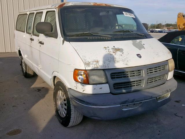 2B7JB21Y01K507818 - 2001 DODGE RAM VAN B2 WHITE photo 1