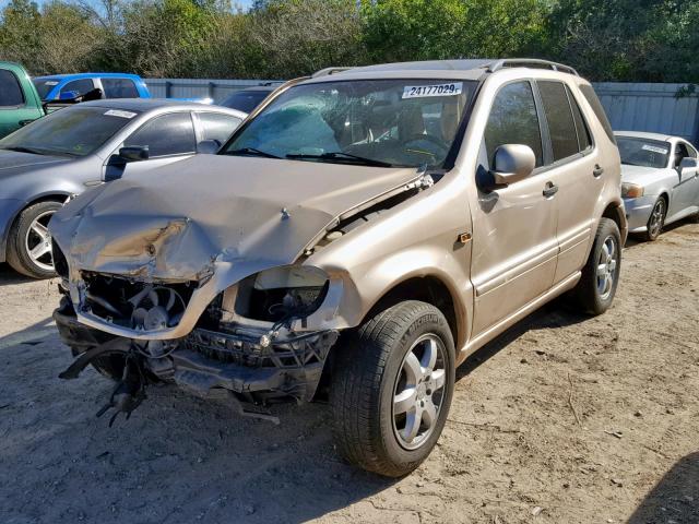 4JGAB54E91A246957 - 2001 MERCEDES-BENZ ML 320 GOLD photo 2