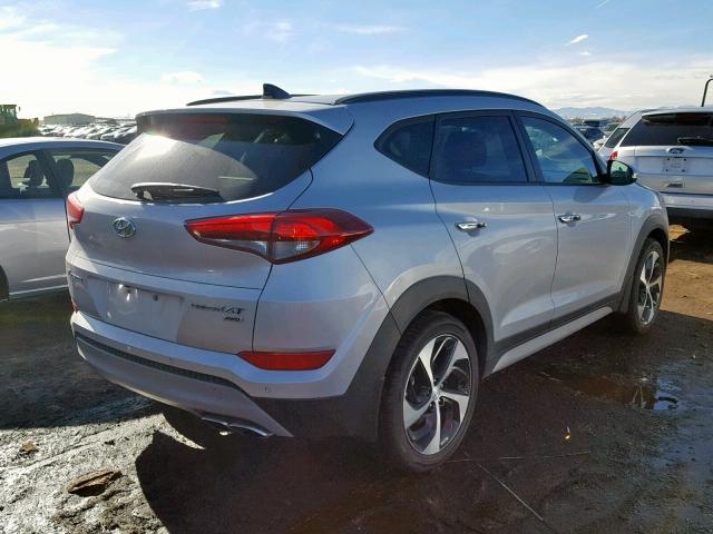 KM8J3CA21JU63877 - 2018 HYUNDAI TUCSON VAL GRAY photo 4