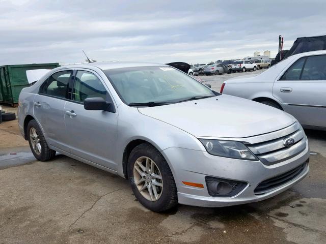 3FAHP0GA3CR349841 - 2012 FORD FUSION S SILVER photo 1