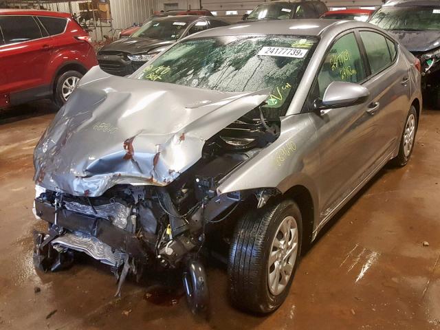 KMHD74LF3HU122162 - 2017 HYUNDAI ELANTRA SE GRAY photo 2