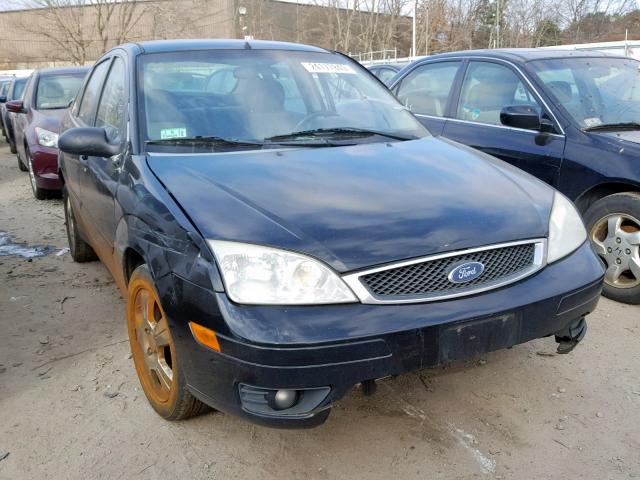 1FAHP34N86W102650 - 2006 FORD FOCUS ZX4 BLACK photo 1