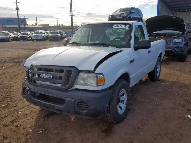 1FTYR10D19PA64652 - 2009 FORD RANGER WHITE photo 2