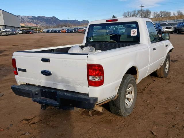 1FTYR10D19PA64652 - 2009 FORD RANGER WHITE photo 4