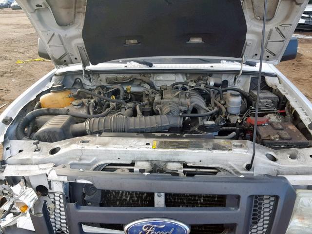 1FTYR10D19PA64652 - 2009 FORD RANGER WHITE photo 7