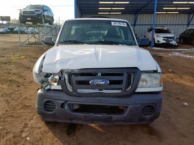 1FTYR10D19PA64652 - 2009 FORD RANGER WHITE photo 9