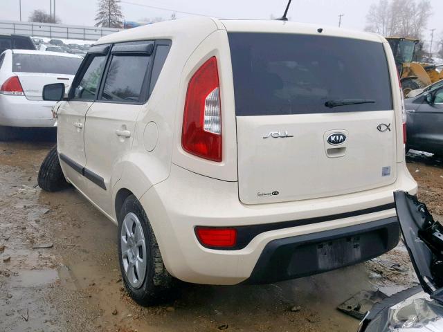 KNDJT2A53C7421661 - 2012 KIA SOUL CREAM photo 3